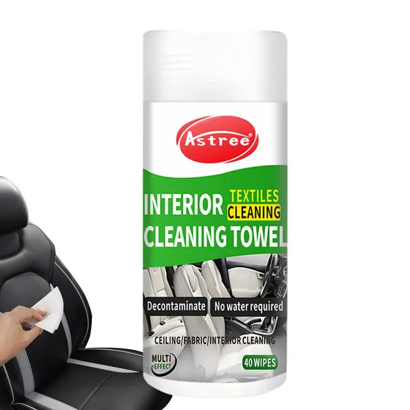 

Car Interior Cleaning Wipes Extra Hygienic Car Dashboard Seat Leather Brightening Wipes Restore Shine Car Interior Cleaner Towel