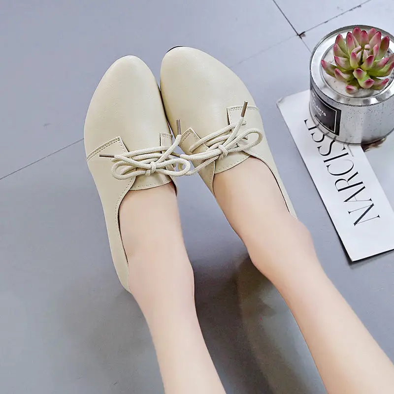 Women Casual Boat Shoes Ladies Comfy Ballet Flats Girls Soft Loafers Sneakers Zapatos Mujer Walking Footwear 2024 Summer