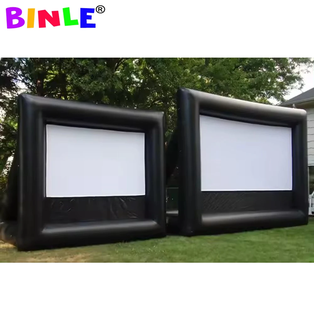 Pantalla inflable hermética para cine, proyector de películas al aire libre, pantalla de Pvc barata para ver Tv, cine de fútbol