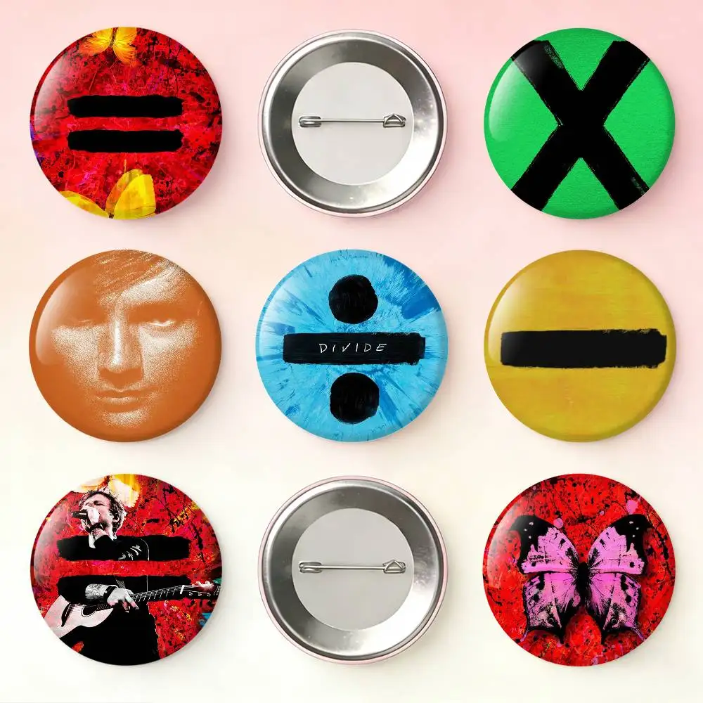 

Ed S-Sheeran Albums Badges 25 32 44 58 75 mm Round Fans Collect Friends Gifts Brooch Souvenir