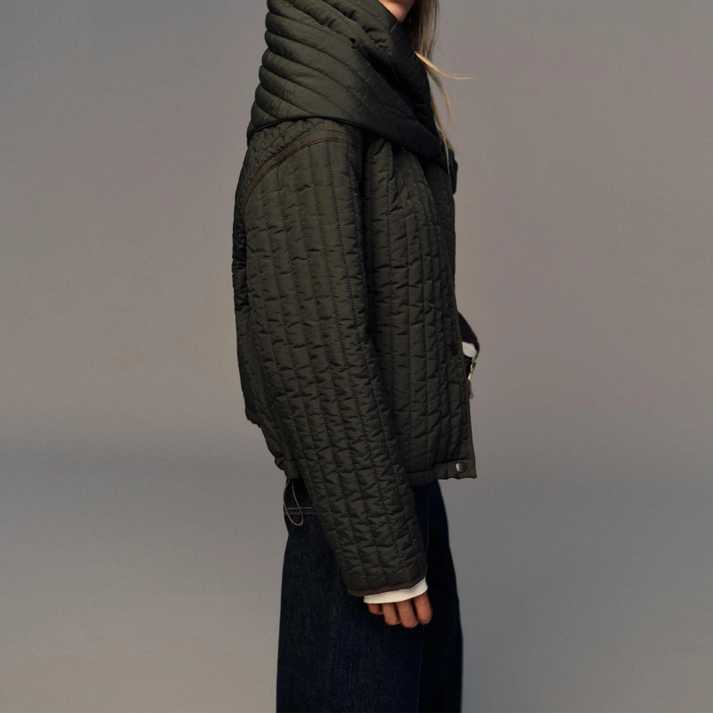 

Модный съемный шарф, хлопковое женское пальто Jaet Z, новинка 2021, длинное пальто прямого кроя, круглое, на одной пуговице