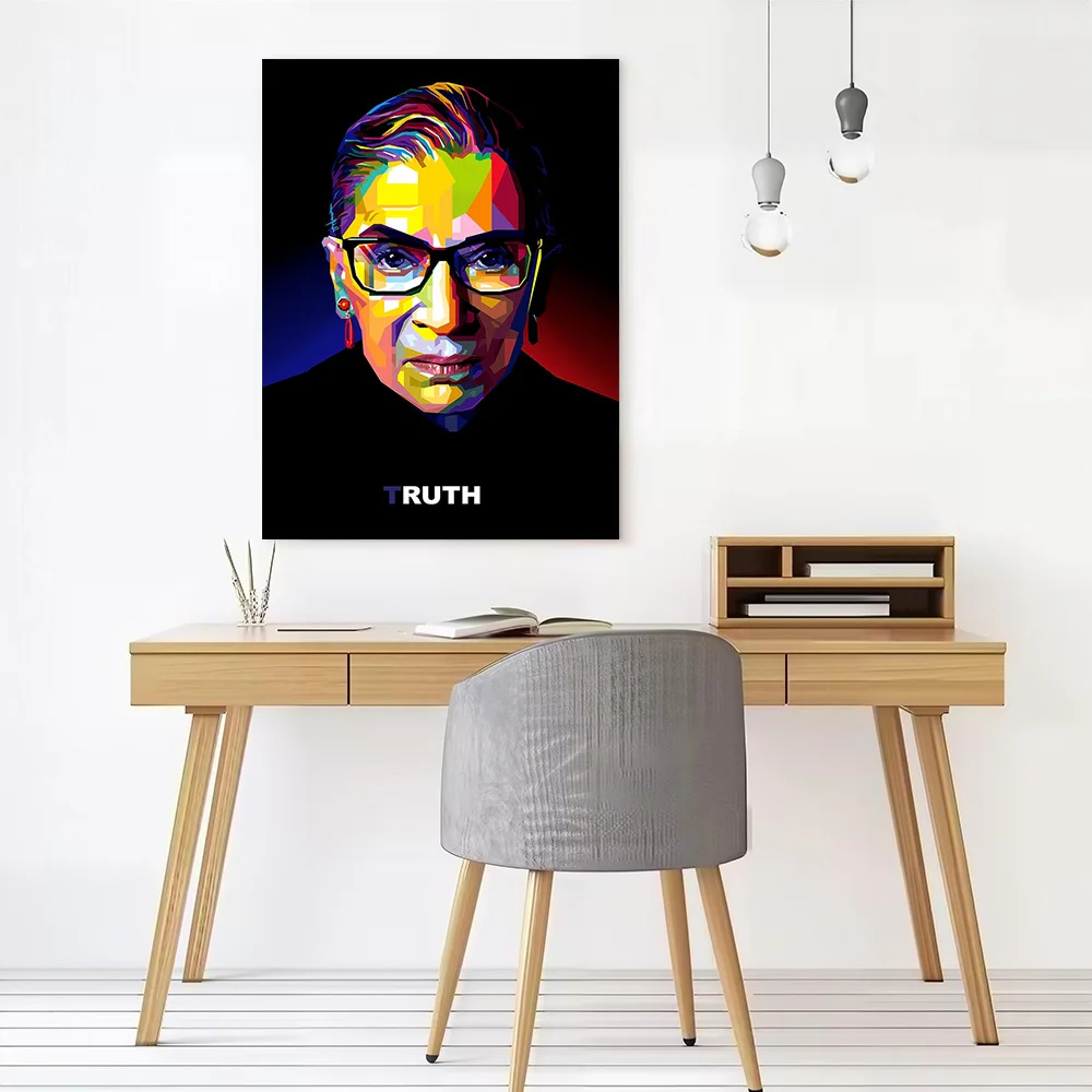 Ruth Bader Ginsburg Canvas Poster Wall Art Customizable High Quality Printed Picture for Man's Room Decoration Painting Bedroom