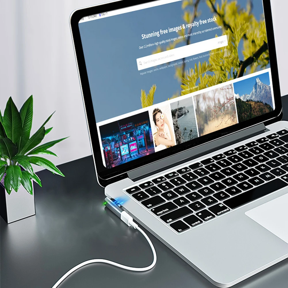 

Magnetic USB C PD Adapter Type C Connector Quick Charge Data for MacBook Air/Pro