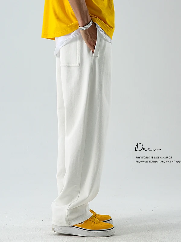 

American High Street Style Straight Leg Sweatpants Unisex Spring Summer Lightweight Casual Sporty Trousers by Ten Doors