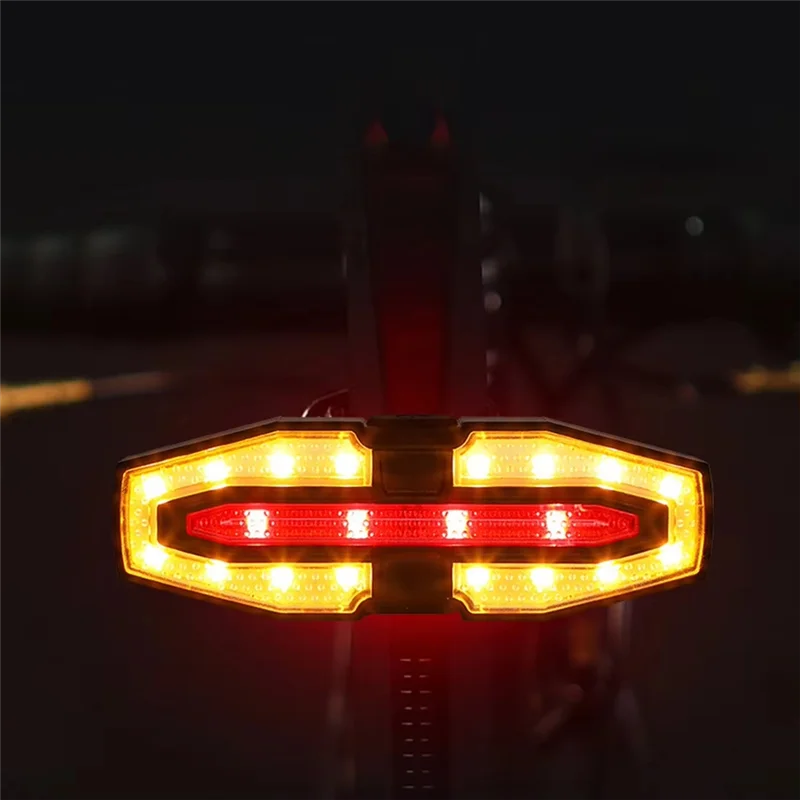 

Electric Scooter LED Turning Signal Tail Light With Remote Control USB Rechargeable