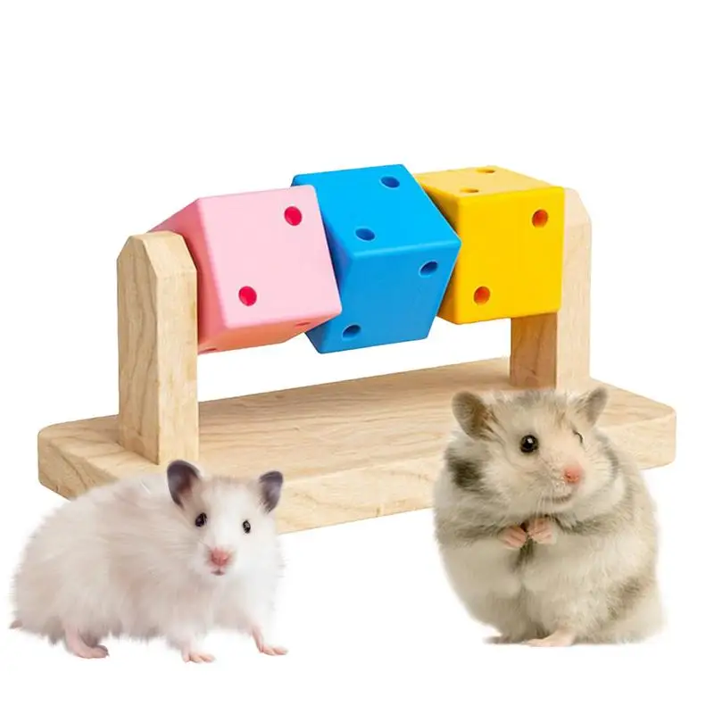 Hamster Chew Blocks Hamster Enrichment Toy Bite Safe Craftsmanship Natural Hamster Chew Toys For Small Pets Chinchillas Rabbits