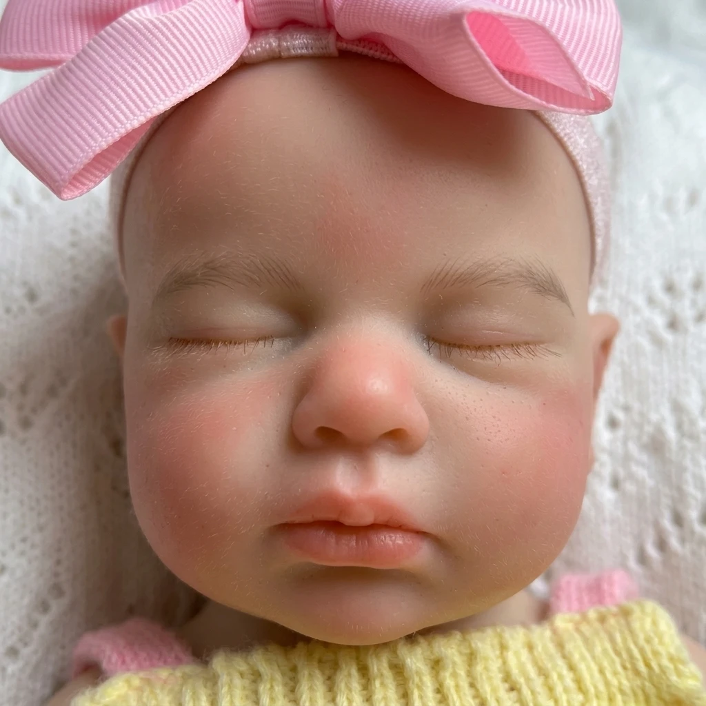 

13 Inch Lovely Sleeping Loulou Baby Girl Handmade Soft Touch Bebe Newborn Baby Doll Toy