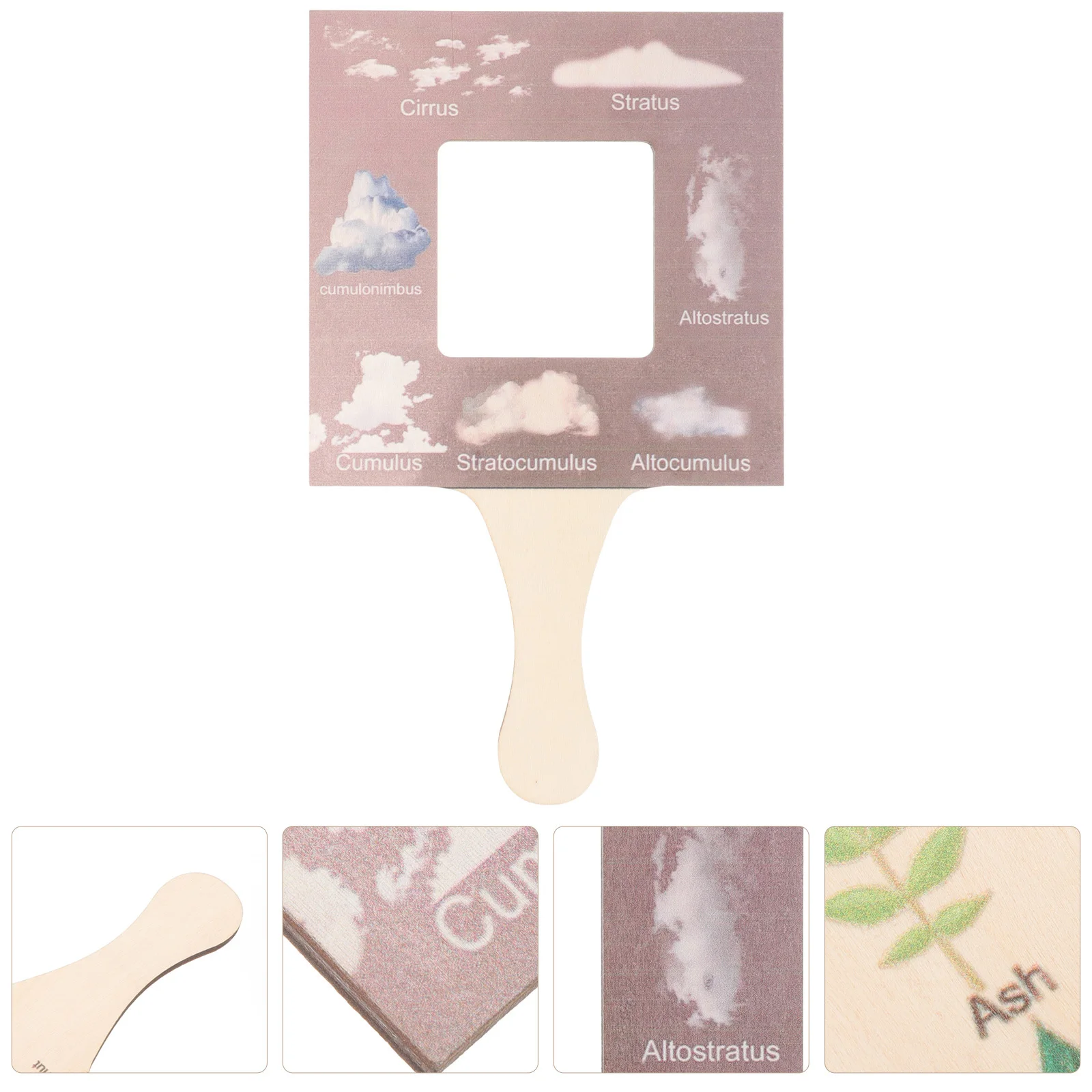 Nature Guide Sturdy Wood Cloud Viewer Nature Identification Outdoor Observation Frame