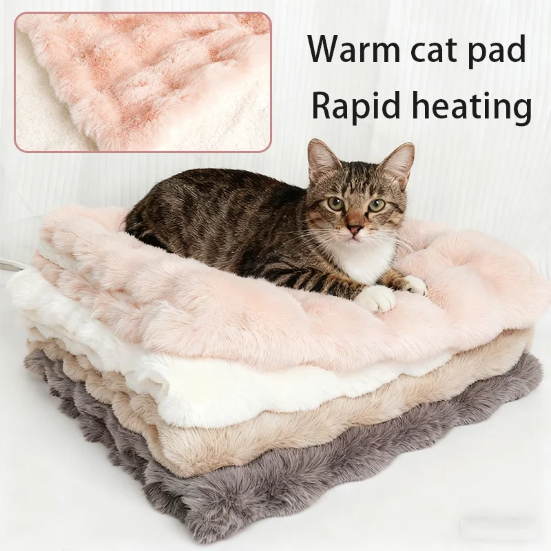 

Winter Warm and Thick Pet Blanket Four Seasons Universal Cat Mat Little Rabbit Velvet Soft Comfortable Solid Color Pet Supplies