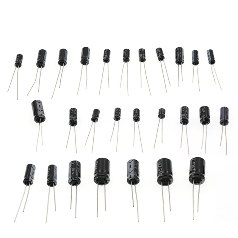 500PCS 24 Kinds Of Electrolytic Capacitors Of 0.1UF-1000UF Sample Package 500 Sets