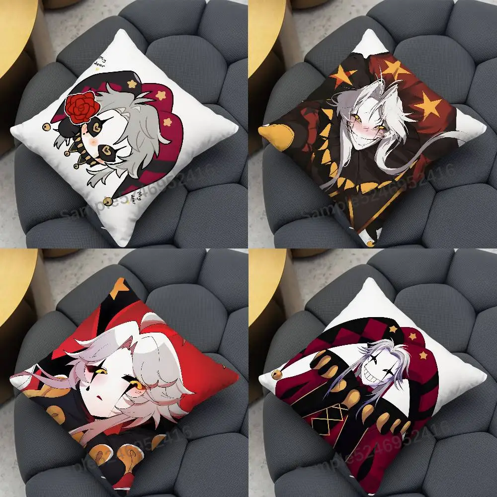 The F-Freak Circus Pierrot Pillow Case Cover Square for Decorative Cushion Bed Couch Sofa Classic Style Machine Washable