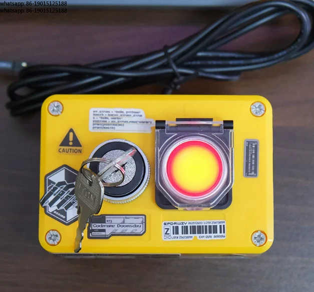 

Высококачественный внешний проводной выключатель питания для настольного ПК, два кнопки для включения/выключения компьютера