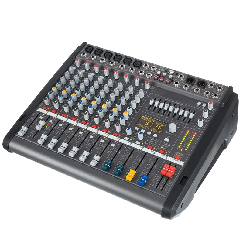 Imagem -05 - Power Audio Mixer Console Profissional de Mistura Alimentado Mais Canais para dj Palco 2x1000w 4o 1:1 Powermate-pm6003