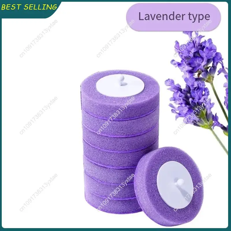 N09R-Disposable Toilet Brush Refills No Dead Angle Foam Cleaning Sponges Heads Bathroom Accessories