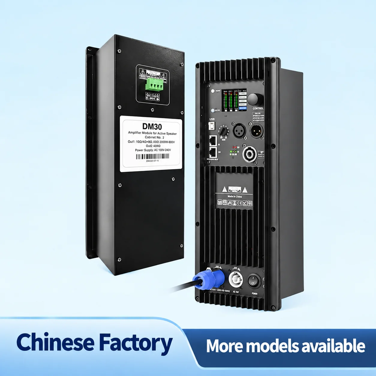 DM30 3000W Sub Module Amplifier Class D Stereo Amplifier Module Mini Dsp Amplifier For Active Passive Line Array Subwoofer