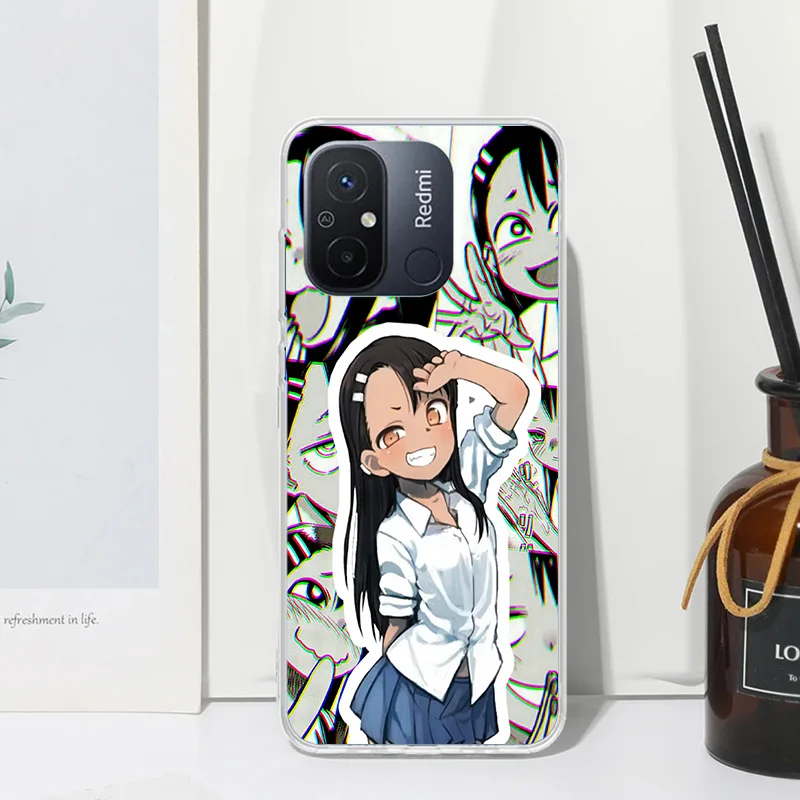 Nagatoro San Anime Aesthetic Phone Case For Xiaomi Redmi 12C 12 10C 10A 10 9C 9A 9T 9 8A 8 7A 7 6A 6 Pro K70 K40 K20 Fundas Back