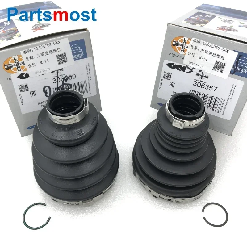 LR025065 LR025066 FRONT OUTER OR INNER CV JOINT BOOT KIT FOR RANGE ROVER EVOQUE DISCOVERY SPORT RH LH AXLE BOOT GKN 36022 36178