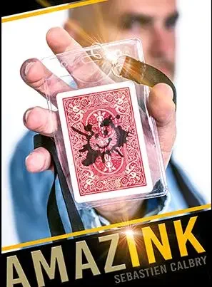 

Amazink by Sebastien C (Gimmick and online instruct) Illusion Card Magic TrickFor Professional Magicians ,Mentalism Close up,