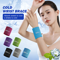 1/2 Pcs Cold Wrist Support Band Wristband Sport Bracers Sweat Towel Cuff Tennis Sweat Bands Guard For Basketball Fitness Wrist