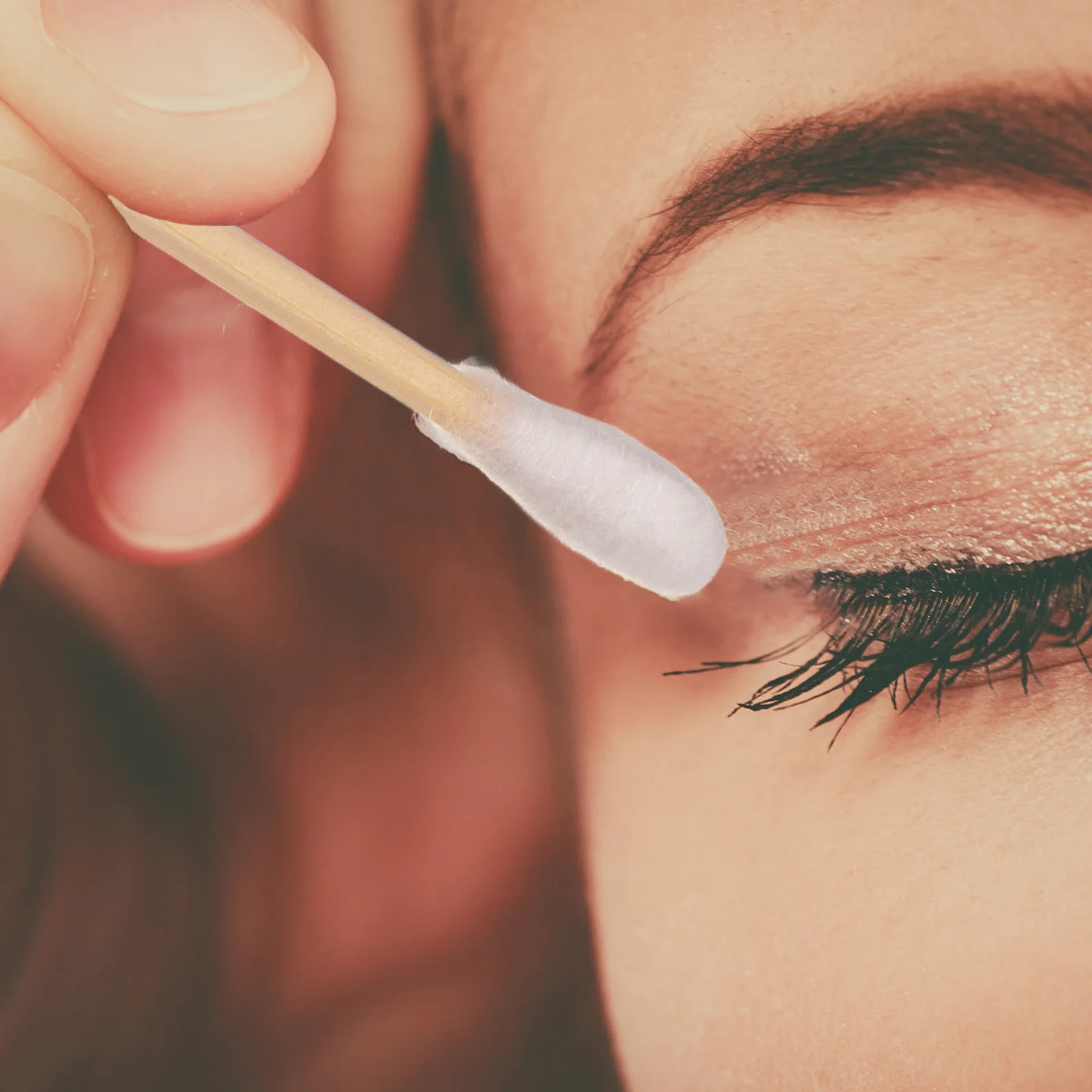 100Pcs Multifunctional Cotton Swabs Bamboo Stick Dual Ended Precision Tips for Makeup Removal Ear Cleaning Electronics Jewelry