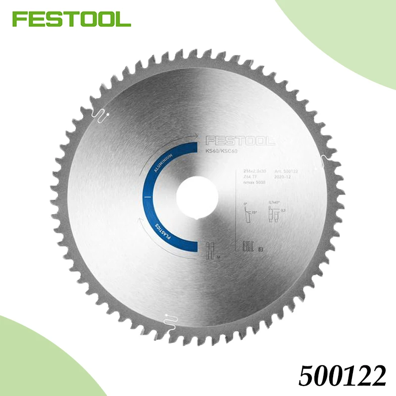 Festool 500122 Professional Circular Saw Blade Precision Carbide-Tipped Wood Cutting Blade for Woodworking & Carpentry