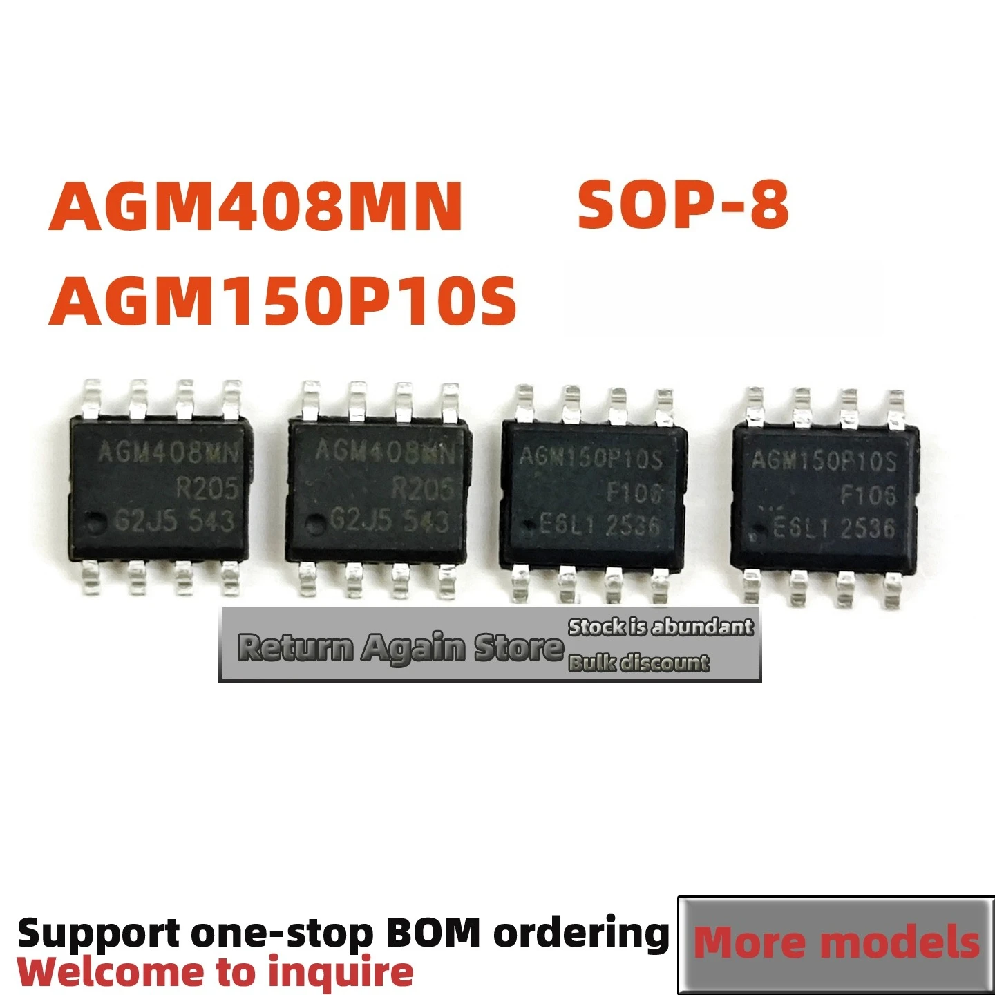 5pcs/per pack  AGM408MN SOP-8 AGM150P10S NEW ORIGINAL