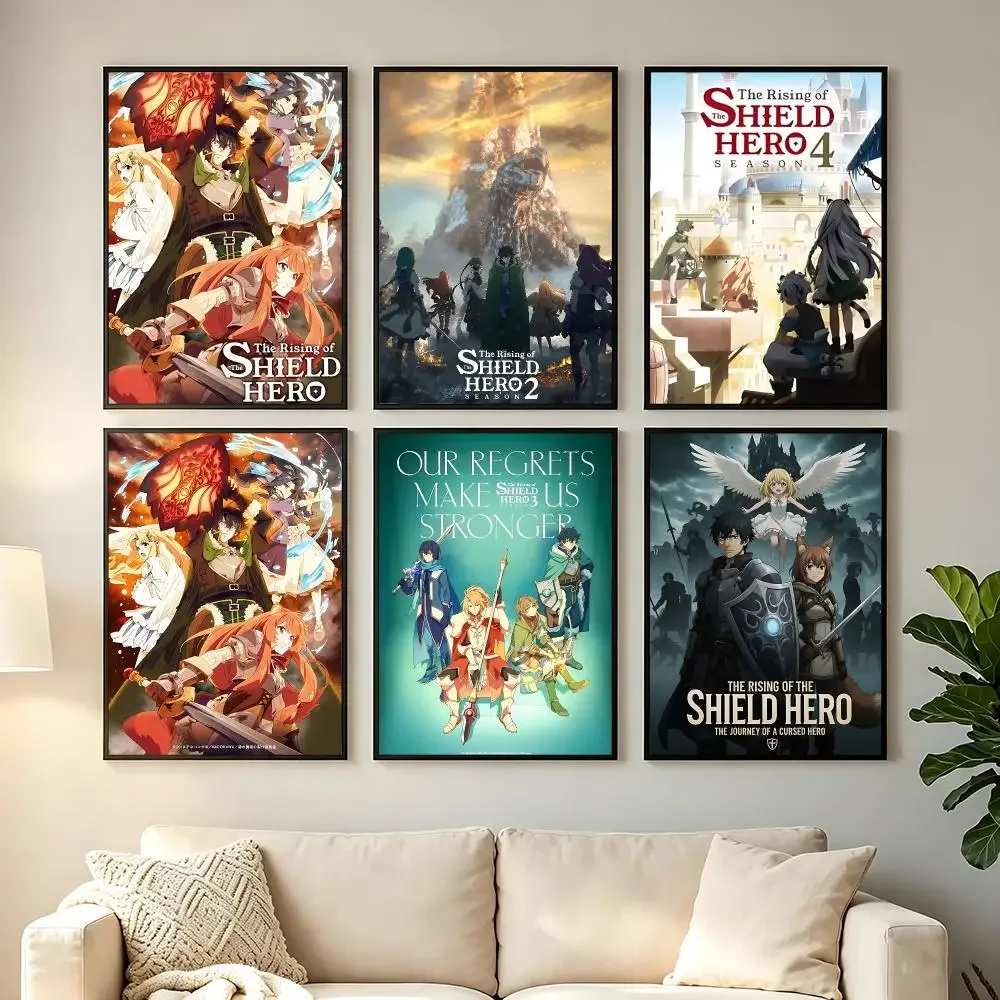 anime The Rising of Shield Hero Poster HD Printing Comfortable and Fresh Style Wall Art Home Decor Living Room Cafe Gift