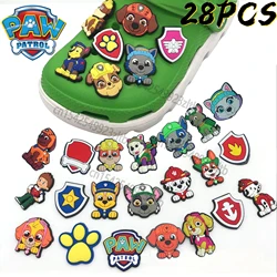 Set di fibbie per scarpe in PVC PAW Patrol all'ingrosso disponibile Skye Chase Cartoon accessori per la decorazione di scarpe Charms per regali per ragazzi e donne