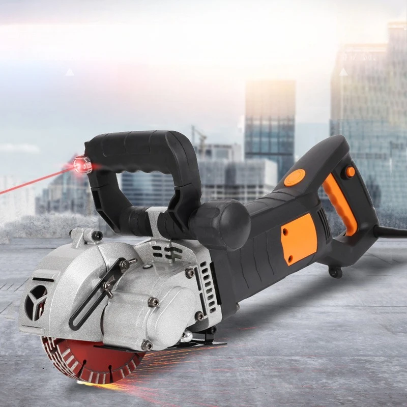 

5800W Forming and Grooving Machine 133 Laser Positioning Rotatable Handle Cutting Machine, Wall Concrete Brick Cutter