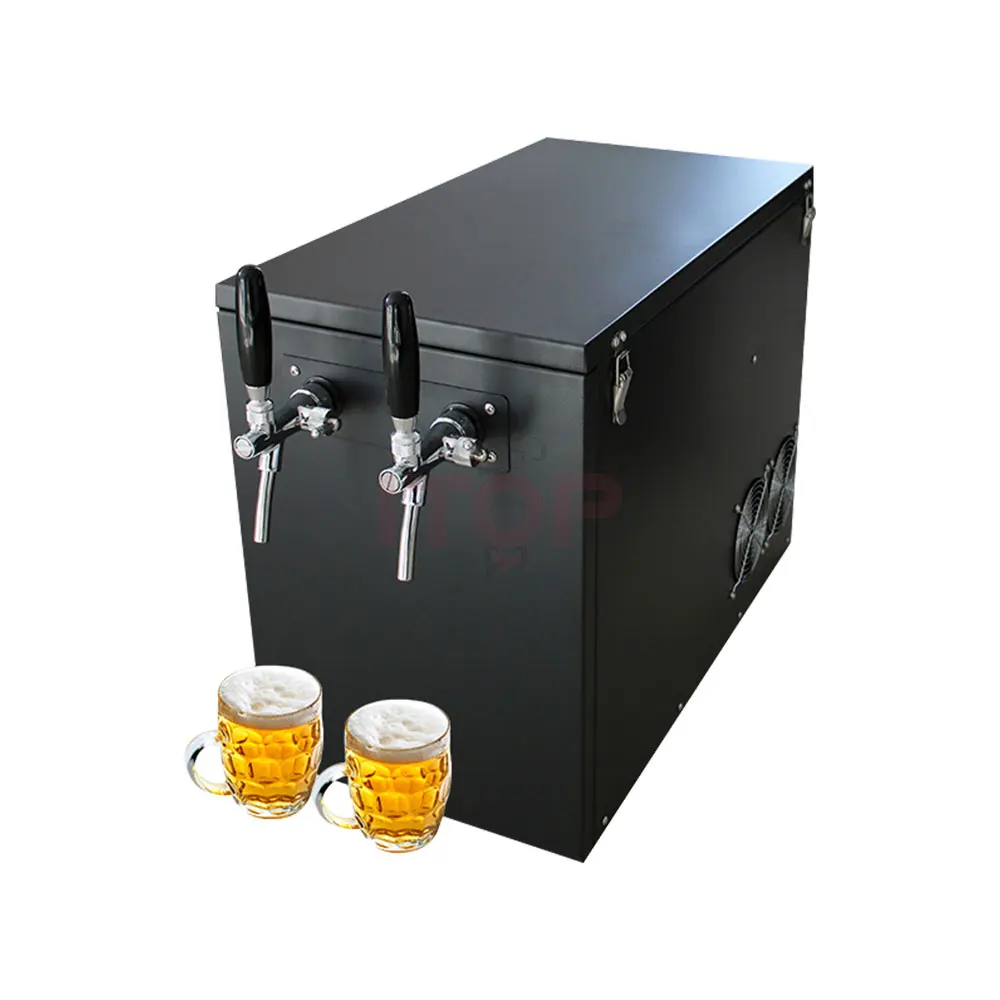 Electric Beer Tower Tap Dispenser Machine Hot Sale 2-head Stainless Steel Draft Beer Machine
