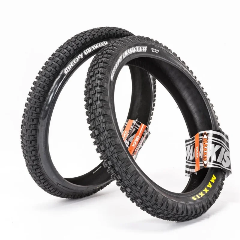 MAXXIS CREEPY CRAWLER WIRE BEAD BICYCLE TIRE OF BMX 20x2.50 20x2.00 TRIAL TRIALS TIRE