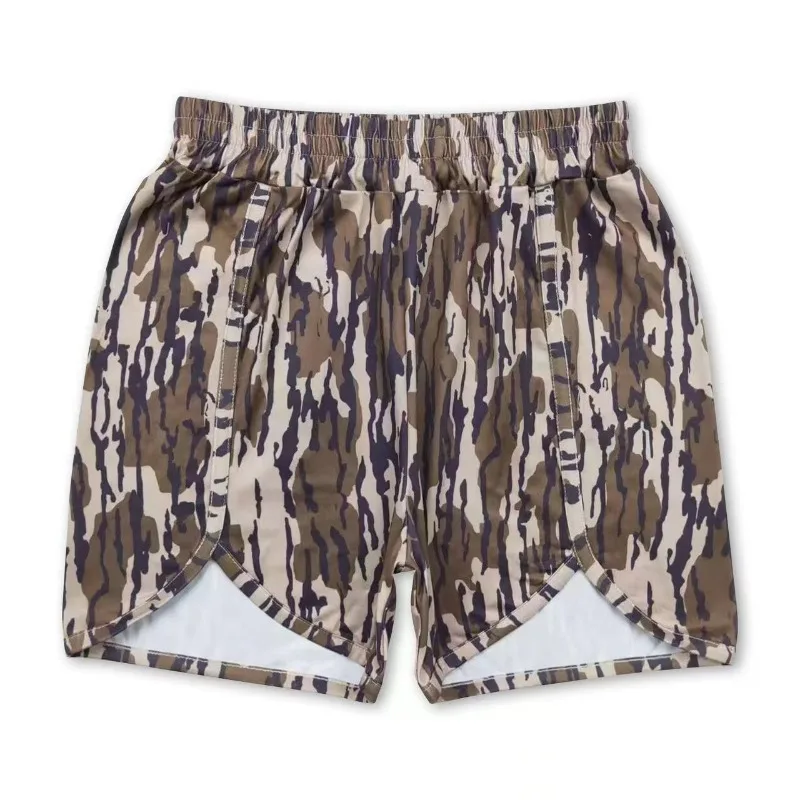 2025  Women's Clothing, Independent Station, International Station, Amazon, Camouflage Flat-angle High-waisted Shorts Cw53771