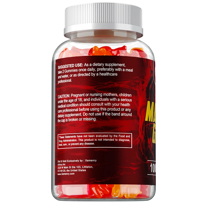 Massive Girth Capsules for Men - Nutrition Supplements That Promote Muscle Growth, Improve Endurance, and Maintain Vitality