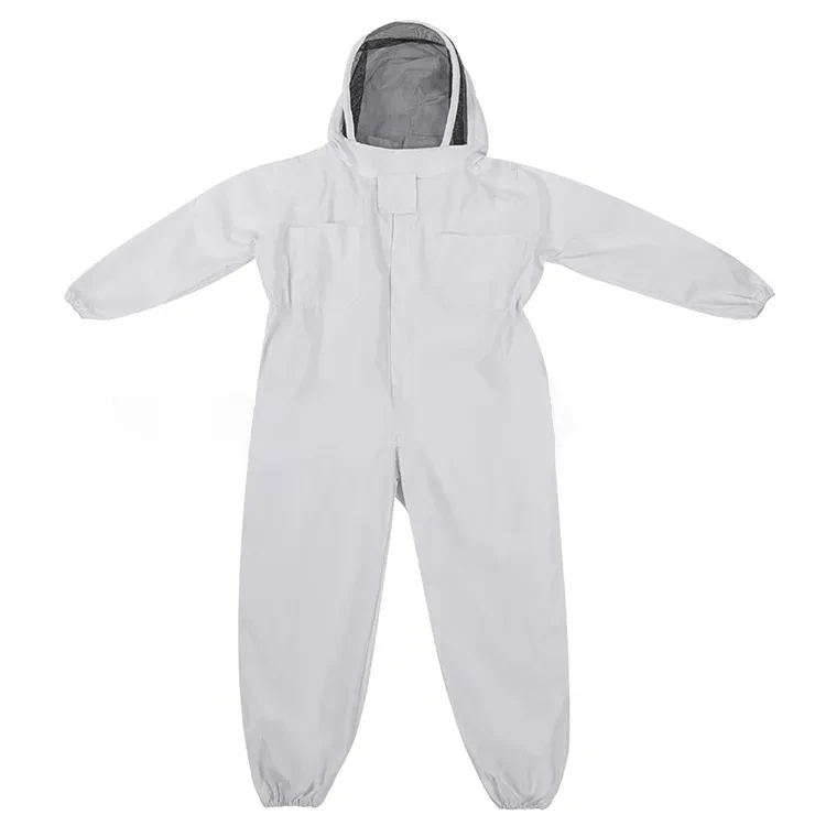 

New Professional Ventilated Overall Body Beekeeping Bee Keeping Suit with Leather Gloves