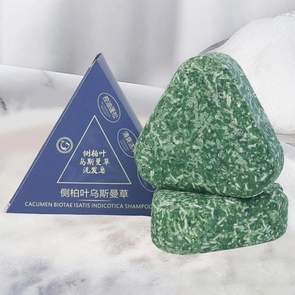 

Platycladi Leaf Usman Шампунь Мыло ручной работы Мыло с эфирным маслом Чистка Контроль жирности Питает волосы Твердый шампунь Уход за волосами