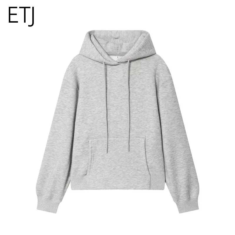 ETJ 2025 automne/hiver nouveaux produits femmes col rond ample basique sport décontracté à capuche à manches longues sweat à capuche et pantalon