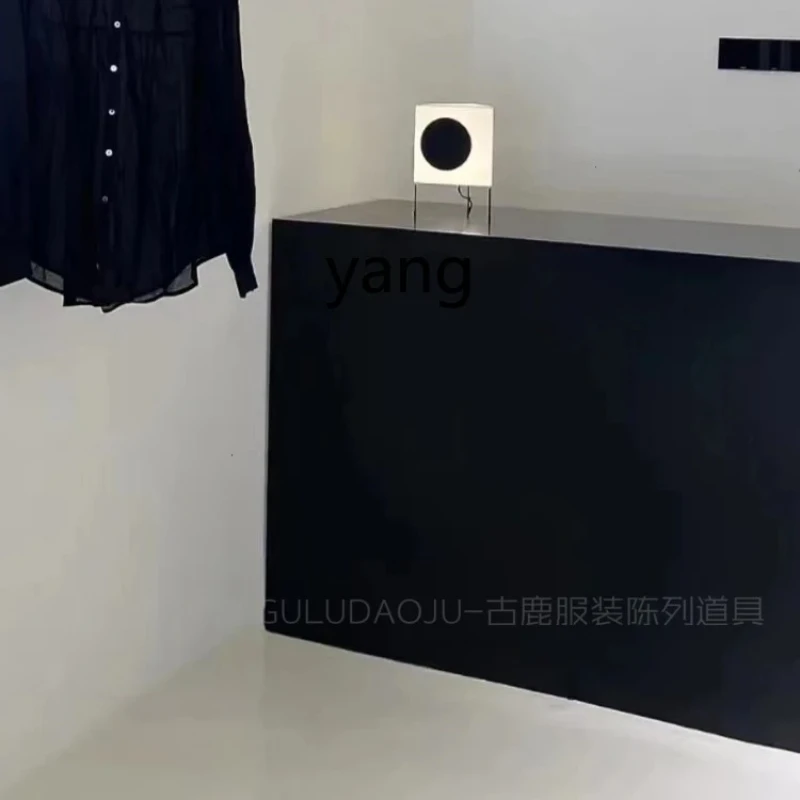 

LTT small store simple modern front desk black reception desk Internet celebrity trendy store