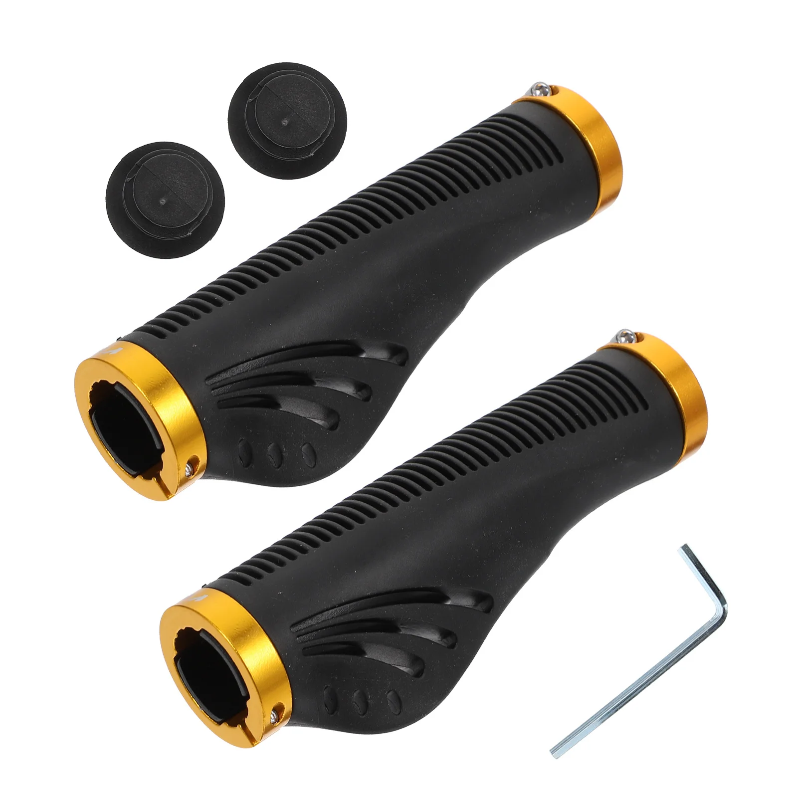 

1Pair Bike Handlebar Protectors Anti-Slip Comfortable Hollow Shock Absorption Durable Cycling Handlebar Grips Accessory