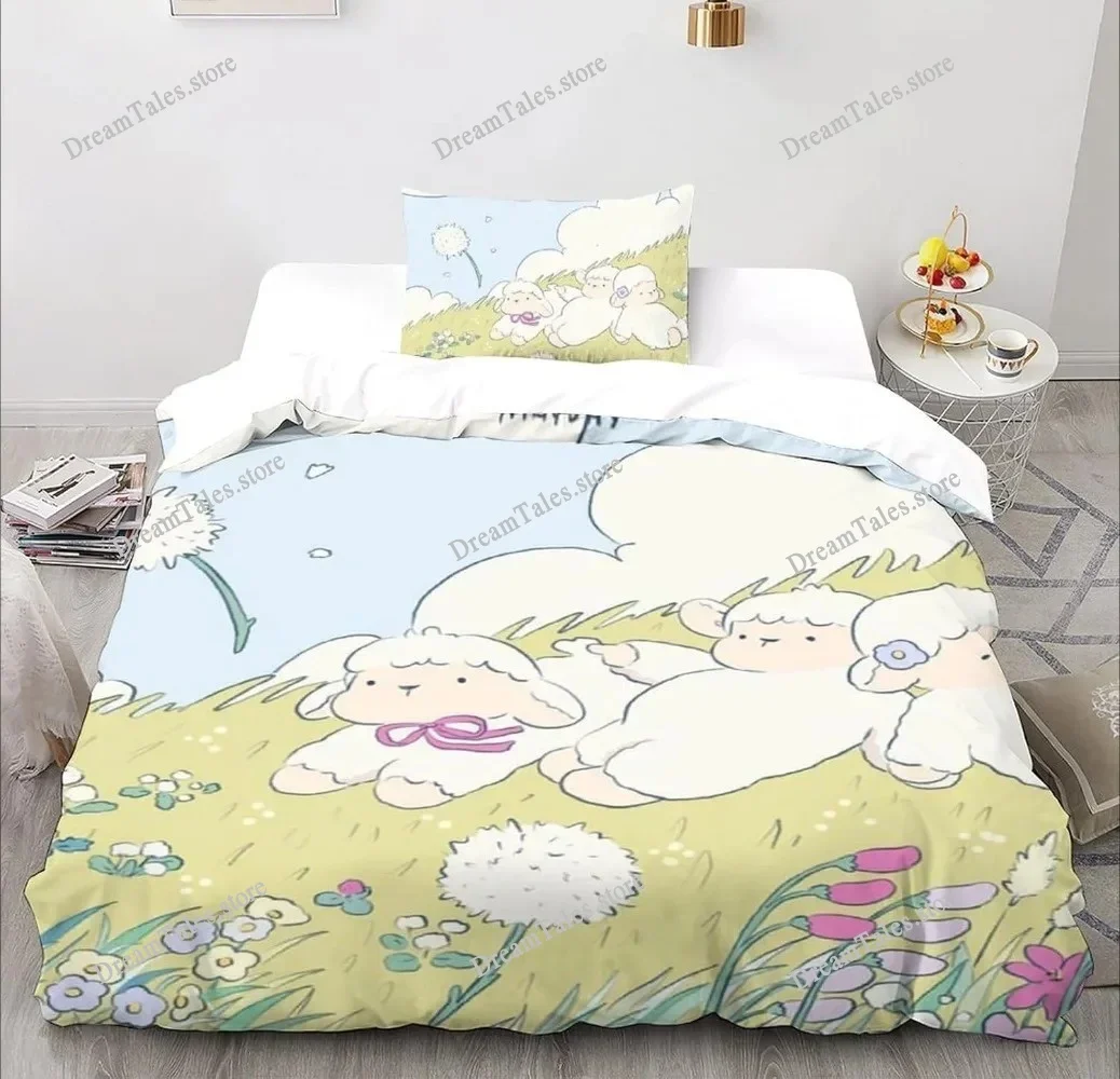 

Microfibre Bedding Sets, 3DCartoonAnimal Motif, Children's Bed Linen with Zip Room Decor Duvet Cover for Teenagers Adult741