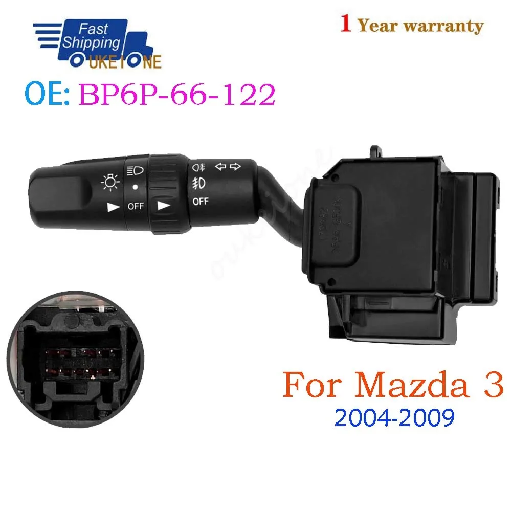 

BP6P-66-122 BP6P66122 для Mazda 3 2004 2005 2006 2007 2008 2009, переключатель указателя поворота, диммер фар, автомобильные аксессуары