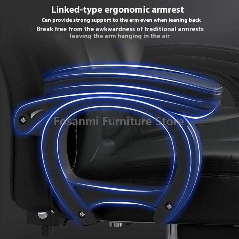 مكتب مستلق التنفيذي رئيس الجلود كرسي الكمبيوتر قابل للتعديل غرفة الاجتماعات مكتب كرسي لينة مريحة كمبيوتر ألعاب كراسي دوارة