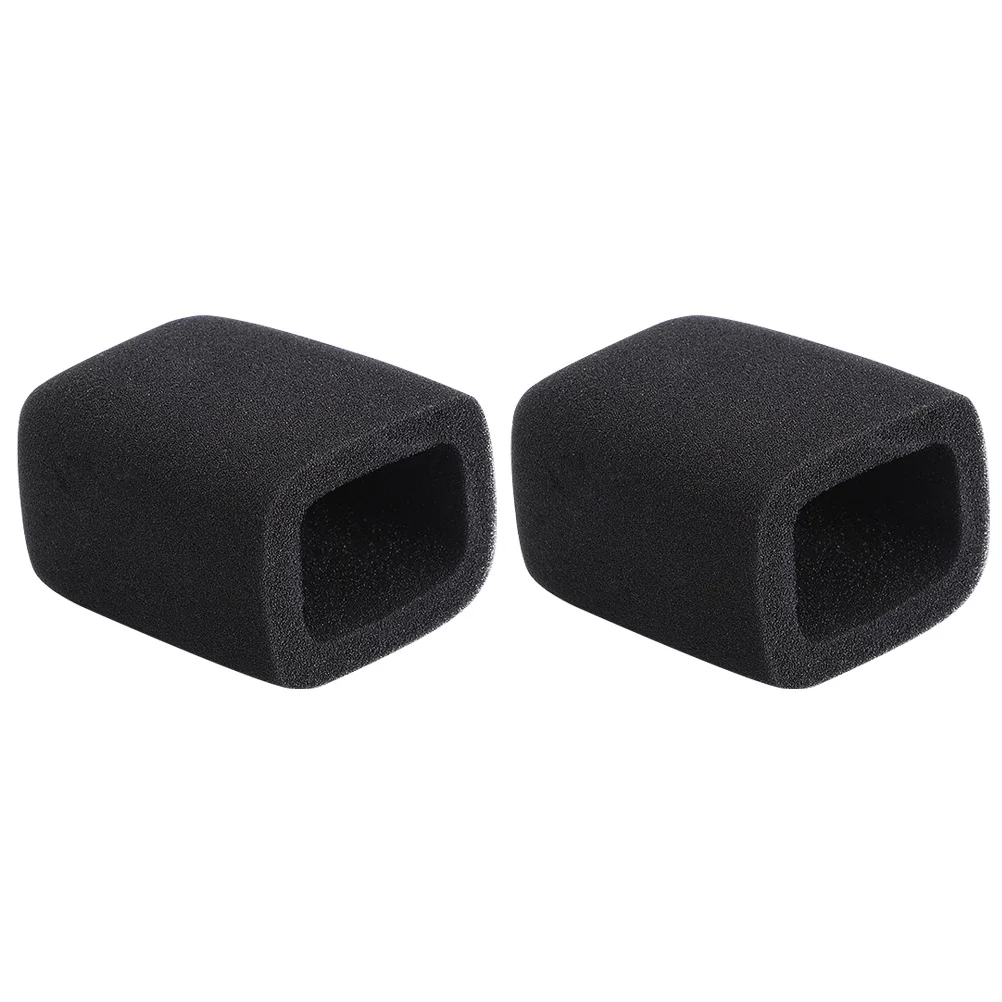

2 Pcs Microphone Covers Foam Sleeve Windshield Sponge Muffler Filter