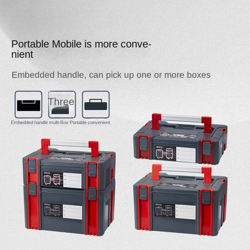 Toolbox Combination Repair Multi-layer Portable Wheeled Toolbox Storage Box Fishing Box Toy Box Multifunctional