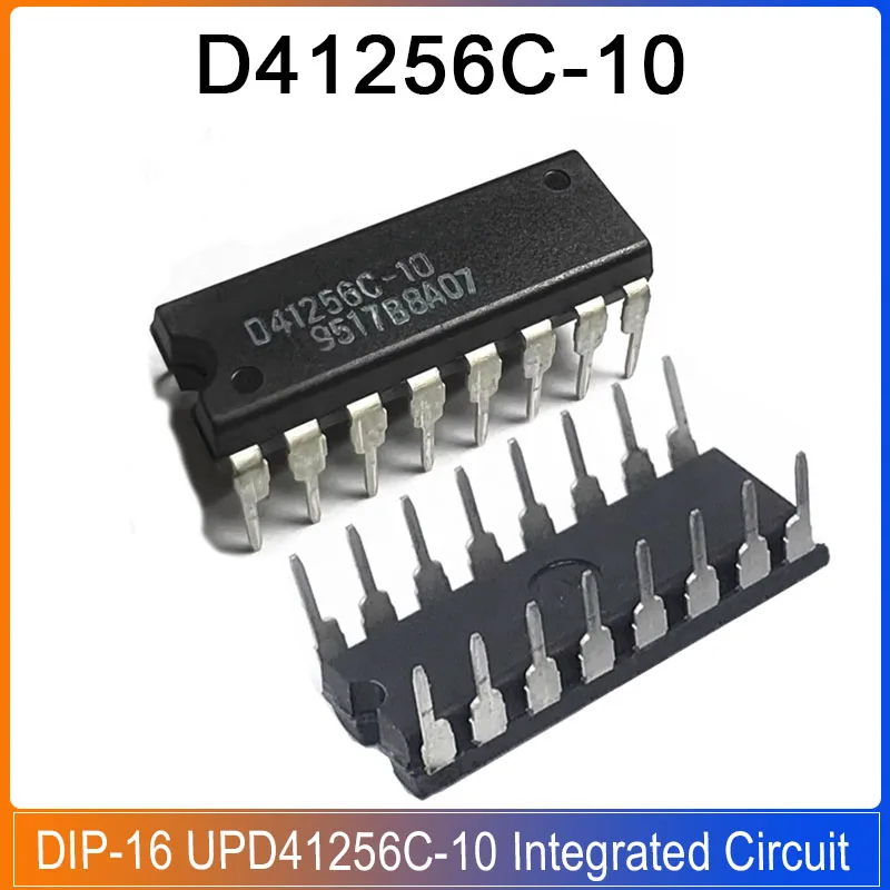 1-5PCS D41256C-10 DIP-16 D41256  UPD41256C-10 D41256C Integrated Circuit