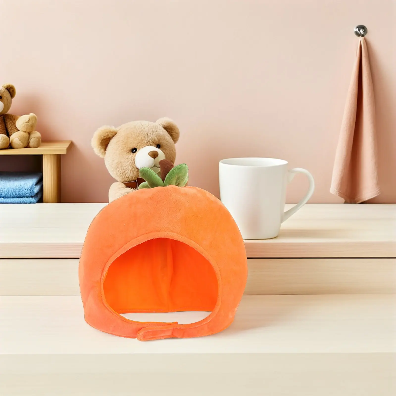 Persimmon Party Headdress Cartoon Style Festive Headgear for Birthday Costume Cosplay Performance Photo Prop Joyful Mood Booster