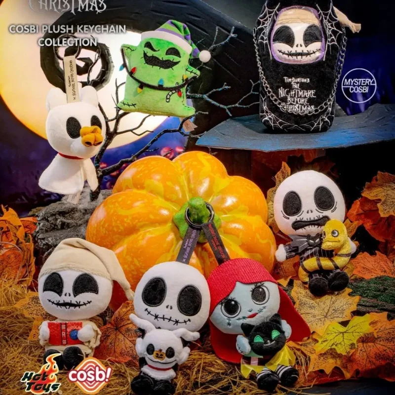 2025 New The Nightmare Before Christmas Mystery Figure Blind Box Cosbi Collection Model Keyring Halloween Ghost Theme Gifts