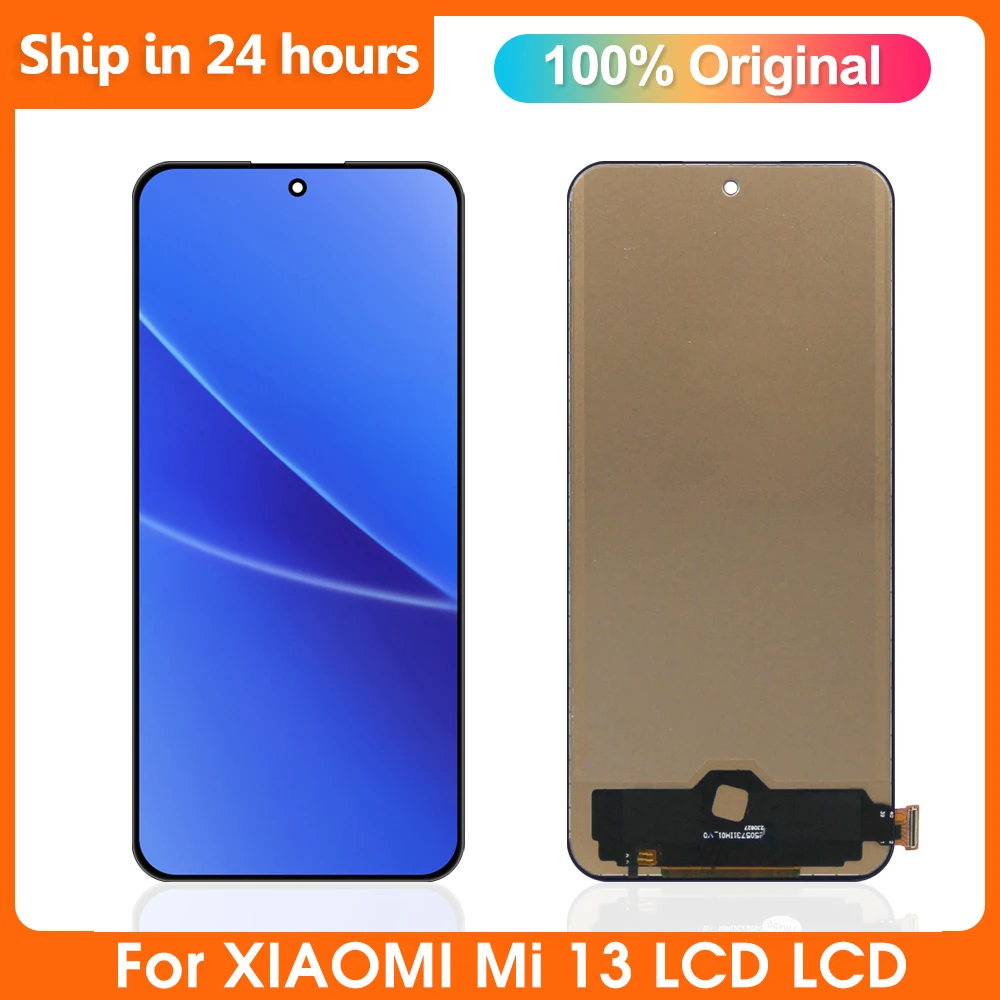 

100% Tested For Xiaomi 13 LCD Display ,with Frame Touch Screen Digitizer Assembly For Xiaomi 13 2211133C Screen Replacement