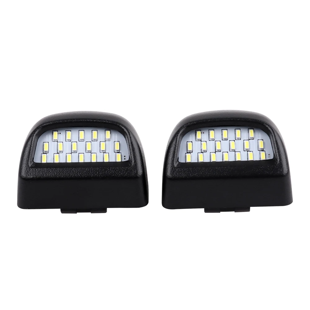 New  LED License Plate Lights Tag Lamp Assembly Compatible with Chevy Silverado GMC Sierra 1500 2500 3500 2-Pieces