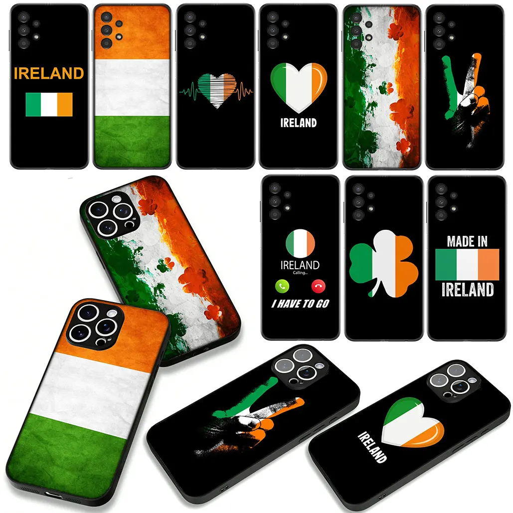 Чехол для телефона с ирландским флагом для Apple iPhone 15 16 Plus 13 12 Pro Max X XR 6 + ProMax 16E 16+ 15+ Корпус Чехол для телефона с ирландским флагом для Apple iPhone 15 16 Plus 13 12 Pro Max X XR 6 + ProMax 16E 16+ 15+ Корпус