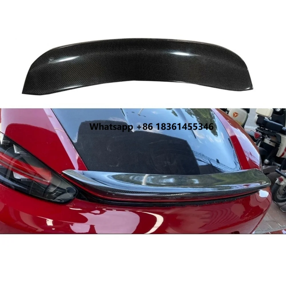 

For 718 upgraded carbon fiber tail wing rear spoiler